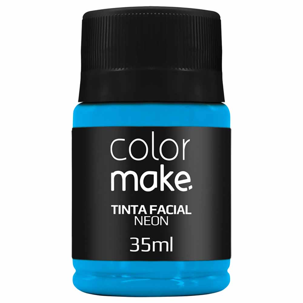 Tinta facial Neon Colormake - Com 12 unidades(6 cores sortidas)